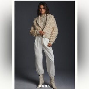 Anthropologie Pilcro Textured Wool Blend Cardigan